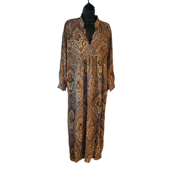 Zara Paisley Maxi Dress - Multicolor - Picture 4 of 7